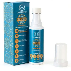 3D Printer Adhesive Glue Bed Weld Original, Strong Grip Reduces Warping for ABS, ASA, PLA, and PETG Filament on Compatible Build Plates, 118ml, 4 fl oz-0