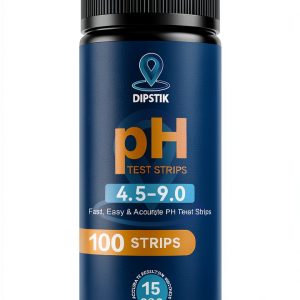 Saliva and Urine pH Test Strips by DIPSTIK, 100 Paper Strips for Body-0